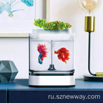 Xiaomi Geometry Mini Lazy Fish Tank Aquariums Самоочистка